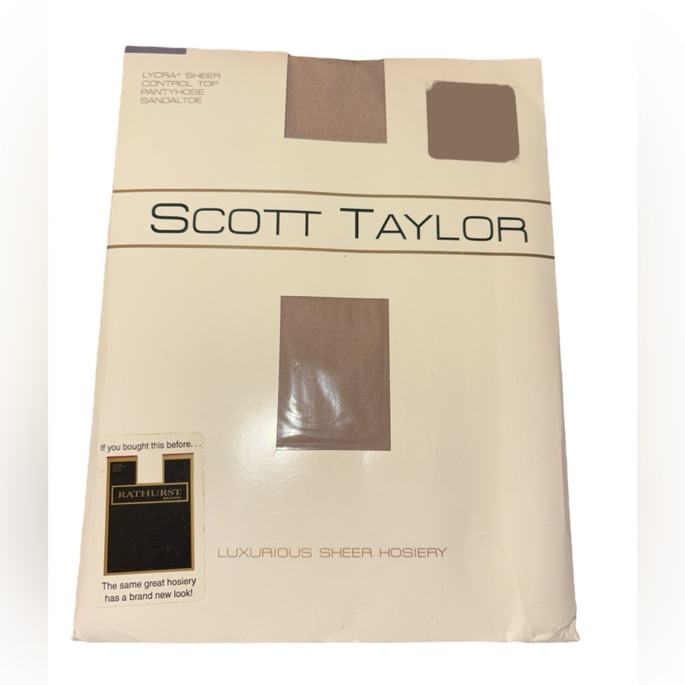 Scott Taylor Luxurious Sheer Pantyhose in Sandtoe